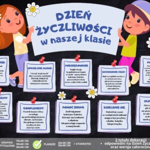 Dekoracja na obchody DNIA ŻYCZLIWOŚCI lub gazetka CAŁOROCZNA