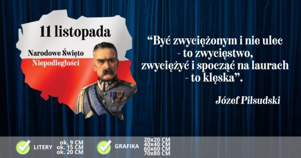 Dekoracja na obchody Narodowego Święta Niepodległości