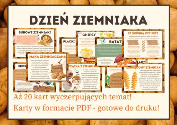 Dzień Ziemniaka - Gazetka szkolna - do druku PDF