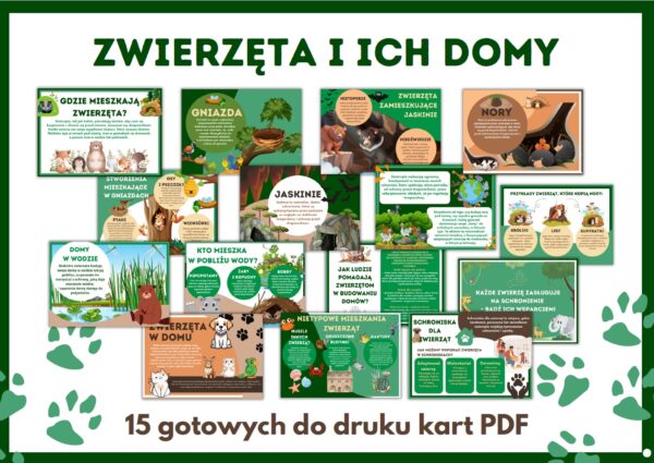 zwierzeta-i-ich-domy-do-wydruku-gazetka-szkolna