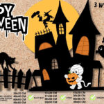 „Halloween” - grafiki na gazetkę szkolną i dekorację