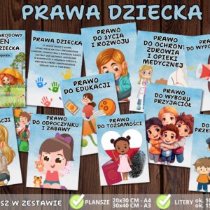 PRAWA DZIECKA - gazetka/dekoracja do druku