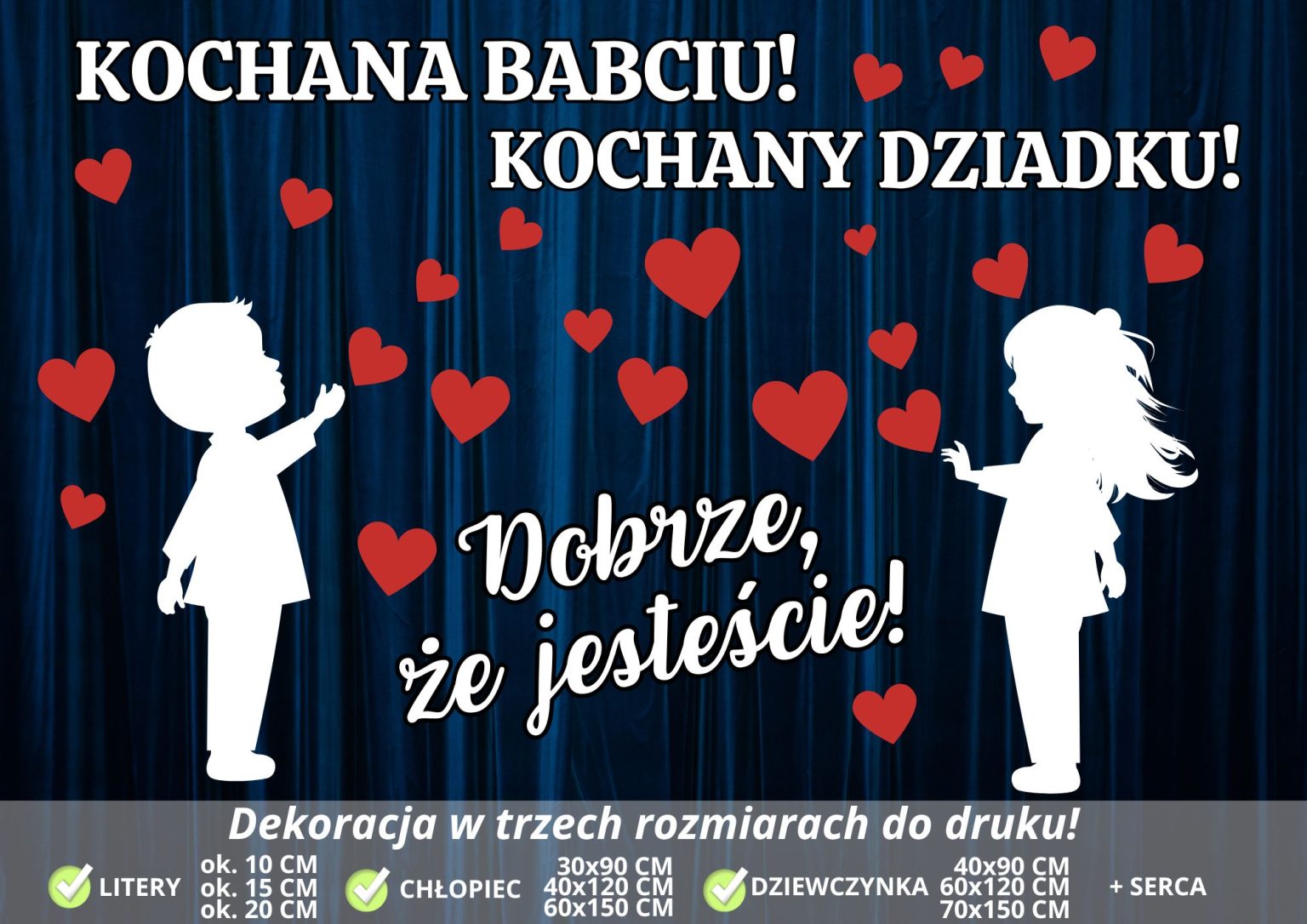 Dekoracja na Dzień Babci i Dziadka (Dobrze, że jesteście!) - 2025