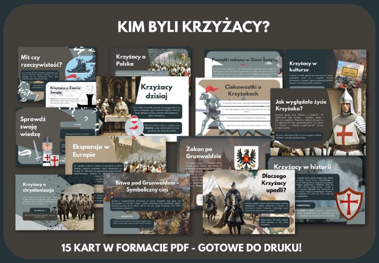 Kim byli Krzyżacy? gazetka szkolna do druku - 2025