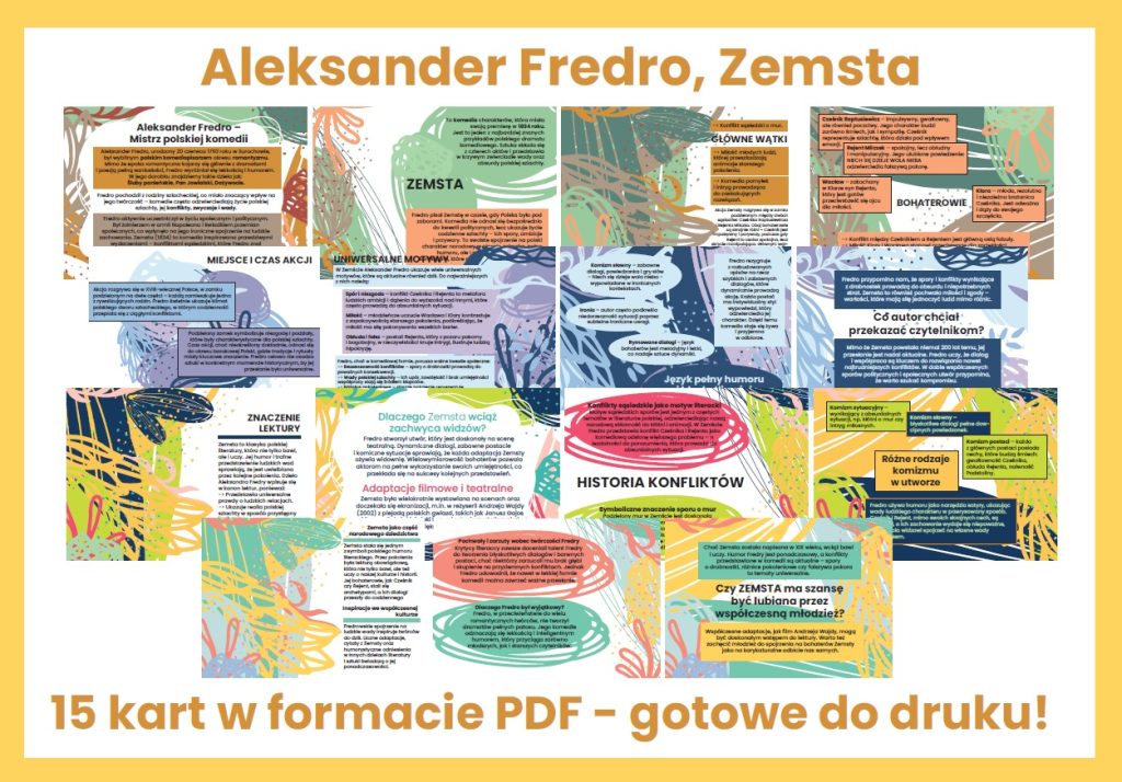 Zemsta - Aleksander Fredro - Gazetka szkolna - 2025