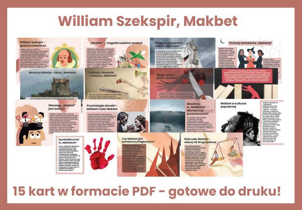 Makbet - William Szekspir - Gazetka szkolna do druku - 2025