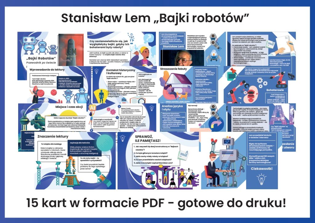 Bajki robotów - gazetka szkolna do druku - 2025