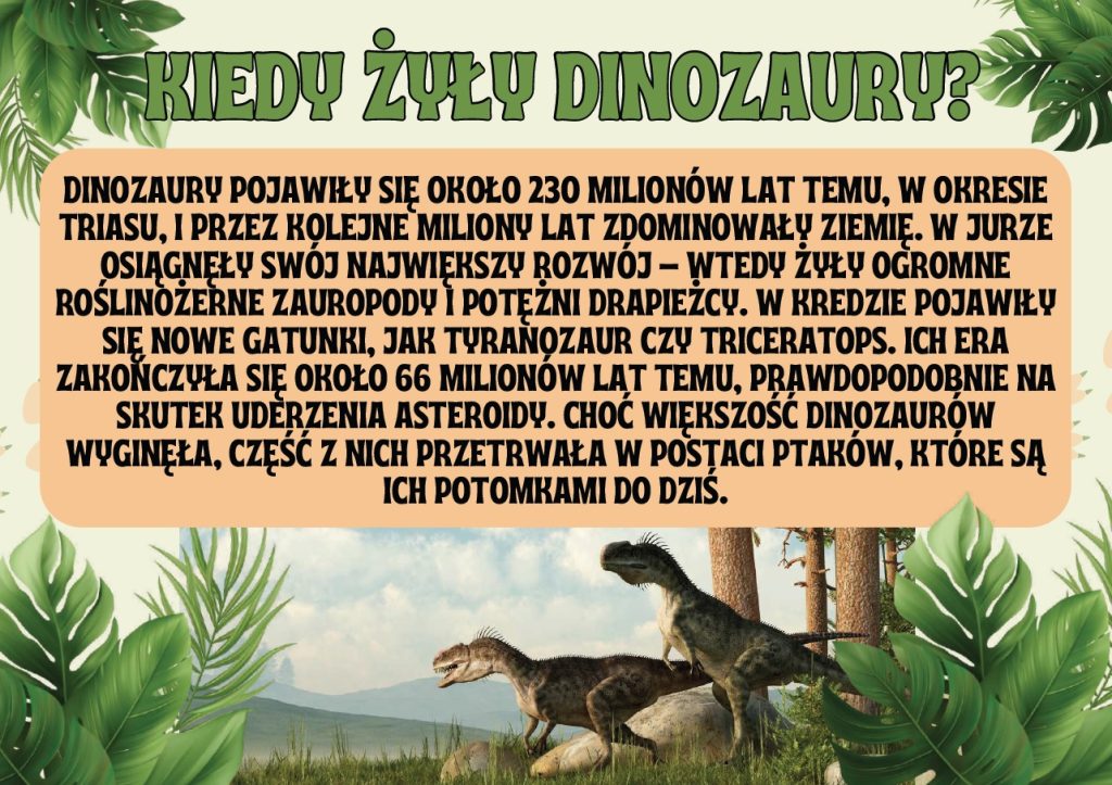 Gazetka szkolna na Dzień Dinozaura PDF - 2025