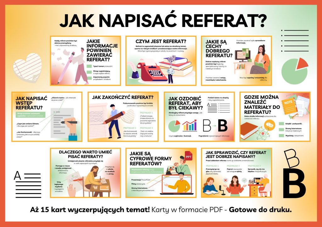 Jak napisać referat? gazetka szkolna do druku - 2026