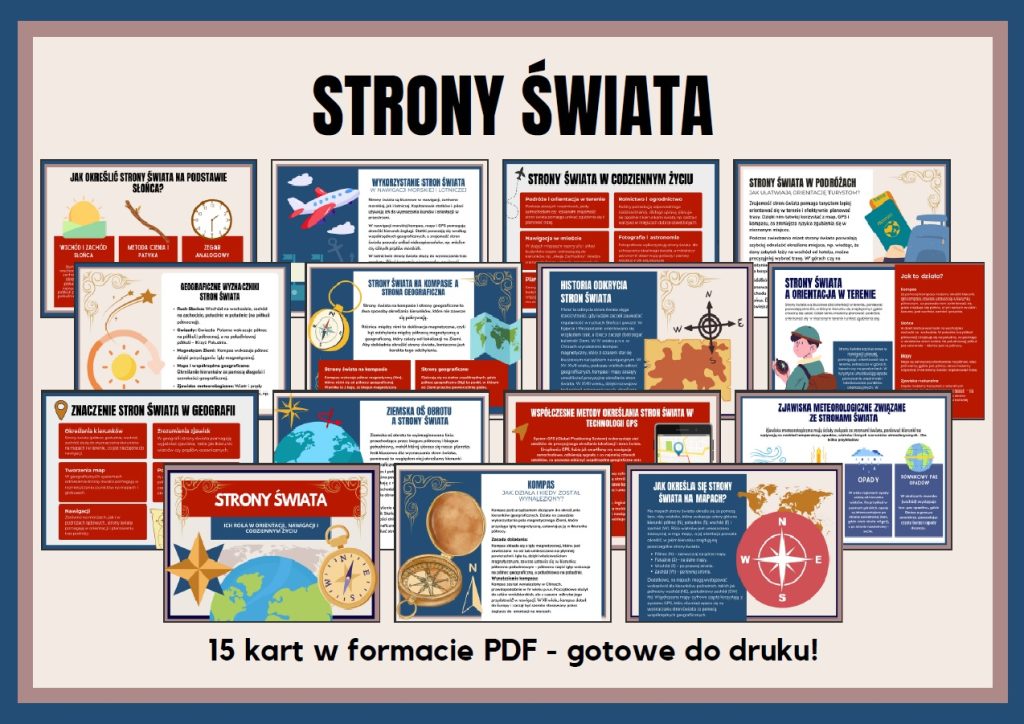 Strony świata - gazetka szkolna do druku - 2025