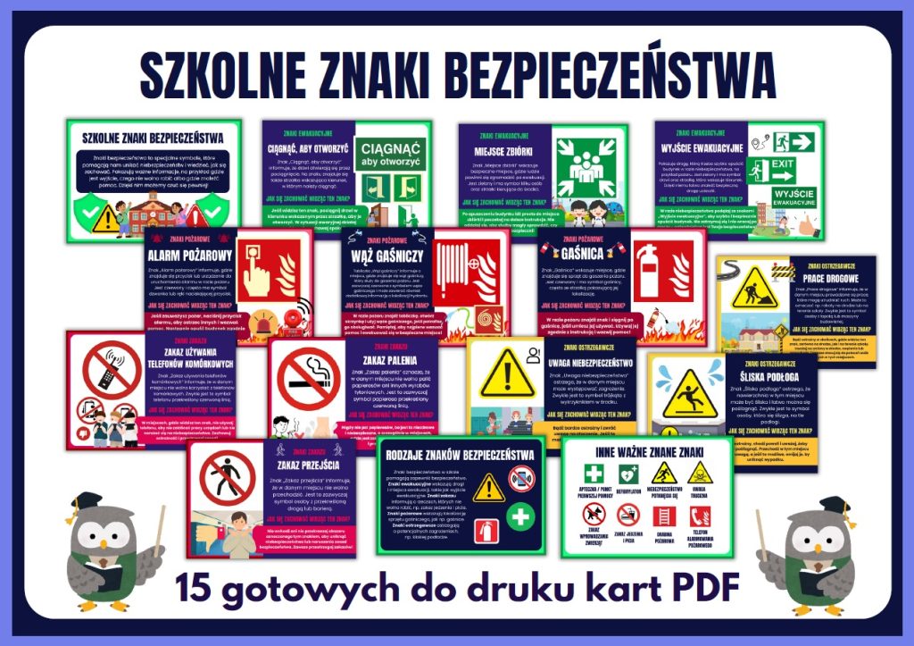 Szkolne Znaki Bezpiecze stwa Gazetka Szkolna Do Druku 2026 szkolne-znaki-bezpiecze-stwa-gazetka-szkolna-do-druku-2026