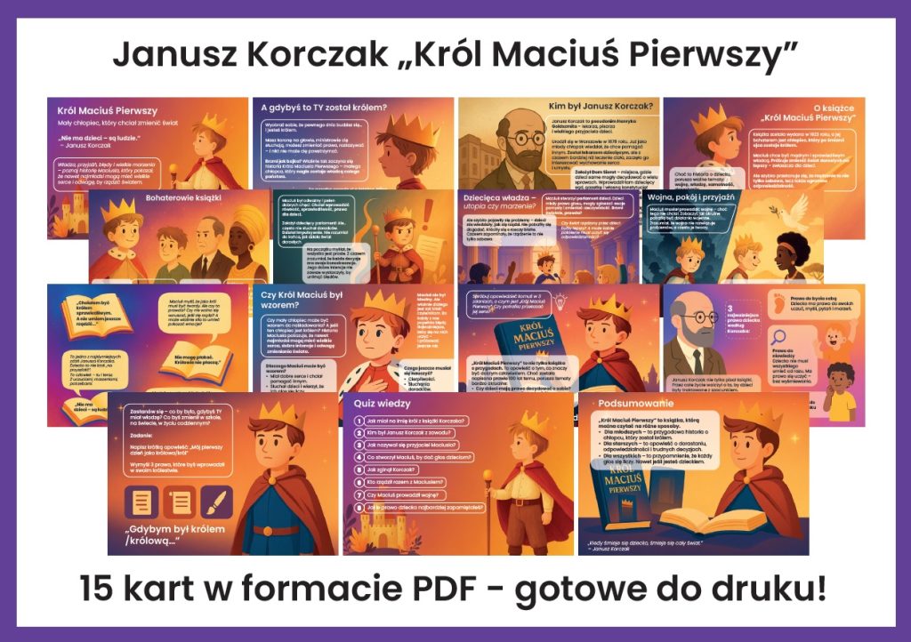 Król Maciuś Pierwszy - gazetka szkolna do druku - 2025