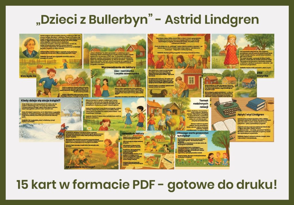 Dzieci z Bullerbyn - gazetka szkolna do druku - 2025