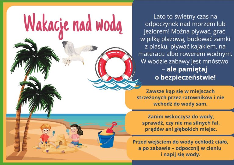 Lato Wakacje Bezpiecze stwo Gazetka Szkolna 2026 lato-wakacje-bezpiecze-stwo-gazetka-szkolna-2026