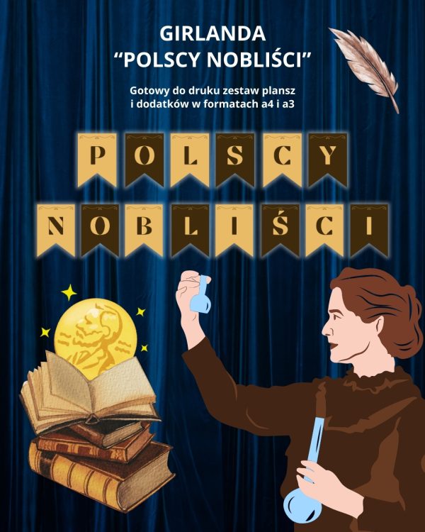 Napis: "Polscy Nobliści" - PDF do druku (1)