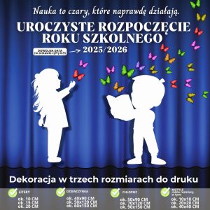 Dekoracja na rozpoczęcie roku szkolnego (3 rozmiary) – uczniowie