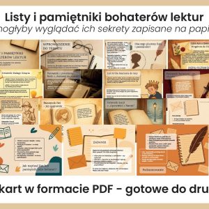 Listy i pamiętniki bohaterów lektur - gazetka szkolna