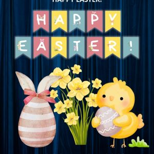 NAPIS wielkanocny: "Happy Easter!" - do druku (1)