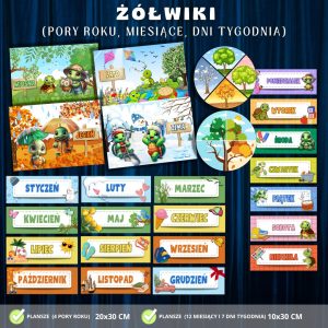 grupa-zolwiki-pory-roku-miesiace-dni-tygodnia-kalendarz