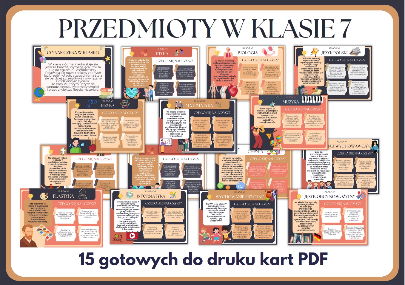 Jakie przedmioty w klasie 7 – gazetka szkolna