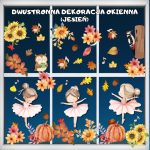 JESIEŃ - dekoracja dwustronna na okno (baletnica) (4)