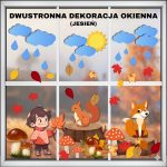 JESIEŃ – dekoracja na okno – dwustronna (2 rozmiary) (1)
