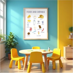 plakat-food-and-drinks-napoje-i-jedzenie-po-angielsku-do-druku-pdf