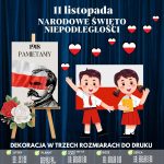 Dekoracja i plakat na Narodowe Święto Niepodległości – 3 rozmiary (11 listopada) (4)