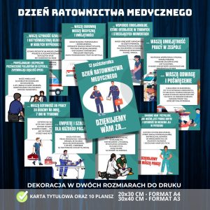 Dekoracja na Dzień Ratownictwa Medycznego (plansze Dziękujemy) (3)