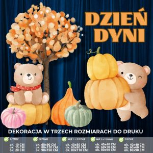 Dekoracja na DZIEŃ DYNI – 3 rozmiary (MISIE)