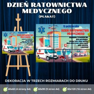 Dzień Ratownictwa Medycznego - dekoracja w 3 rozmiarach (plakat 2)