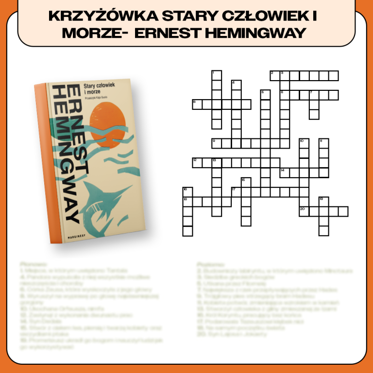 Krzyżówka: „Stary człowiek i morze” – 39 haseł! - 2025