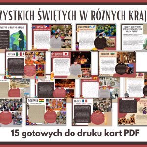 Wszystkich Świętych w RÓŻNYCH krajach - gazetka szkolna