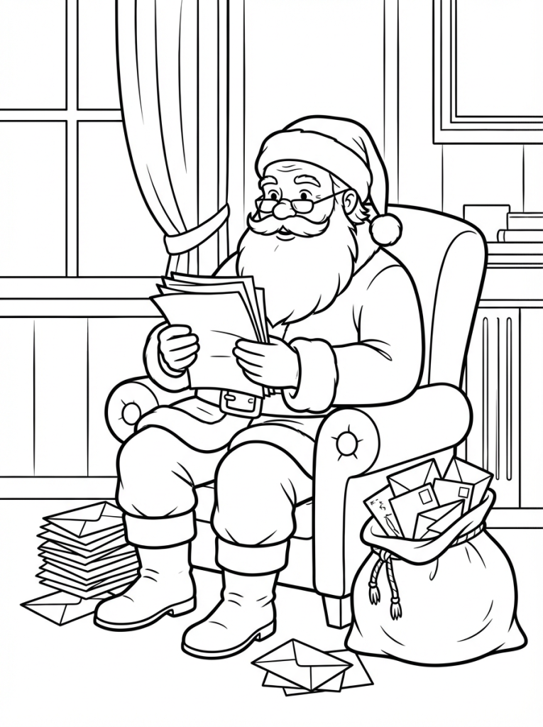 Mikołaj czytający listy od dzieci (3)