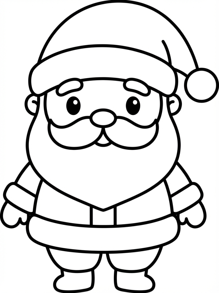 Mikołaj w wersji kawaii (duża głowa, proste kształty) (3)