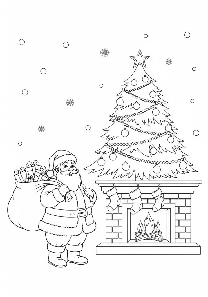 Mikołaj z choinką bożonarodzeniową (1)