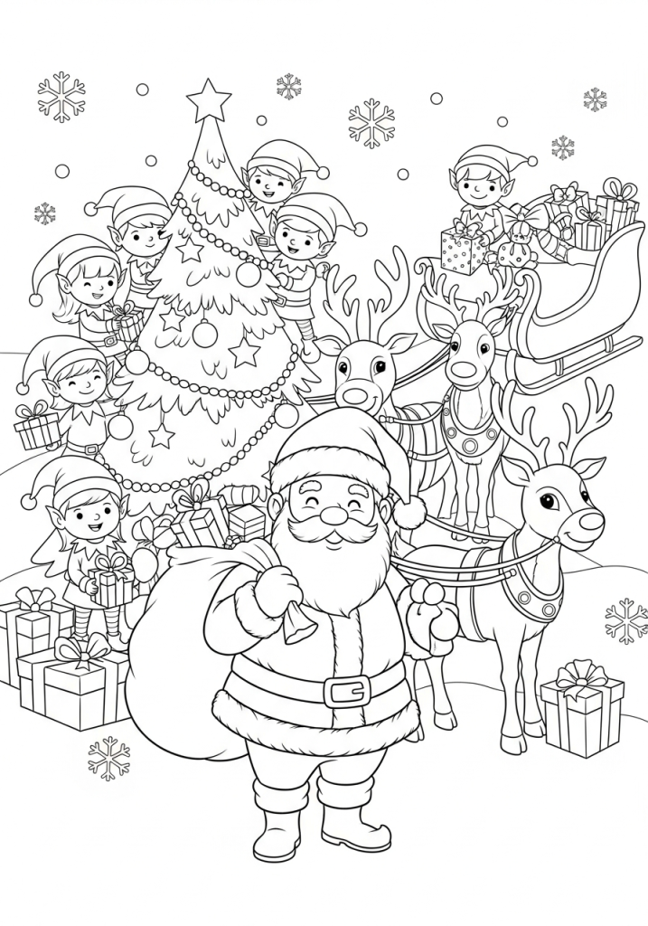 Mikołaj z choinką bożonarodzeniową (11)