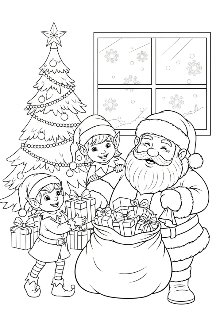 Mikołaj z choinką bożonarodzeniową (14)