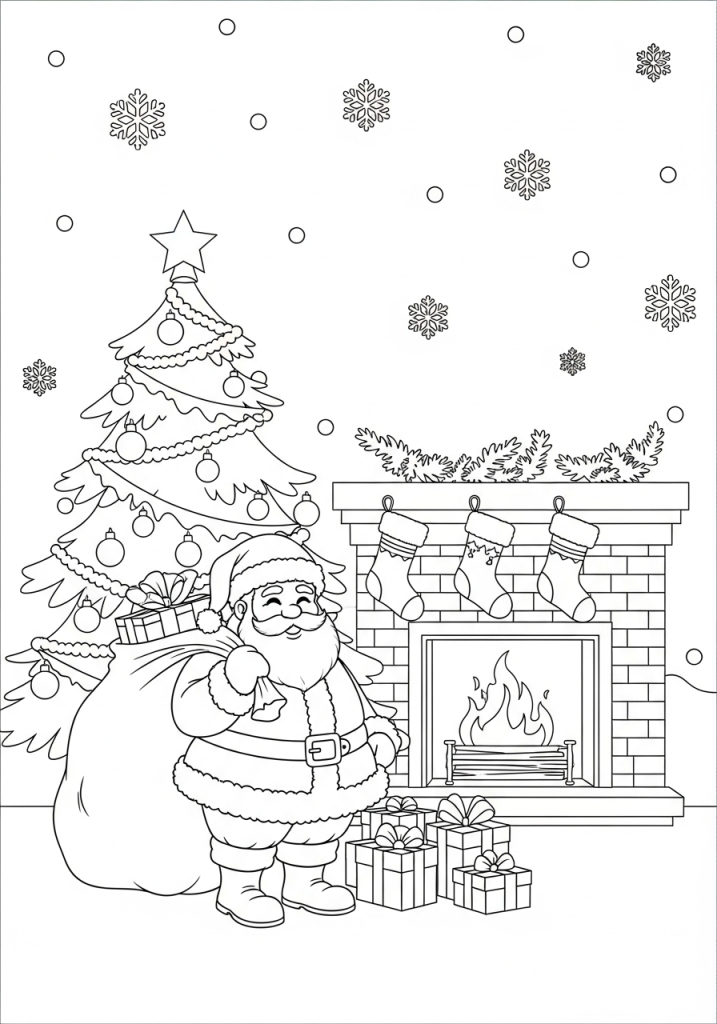 Mikołaj z choinką bożonarodzeniową (9)