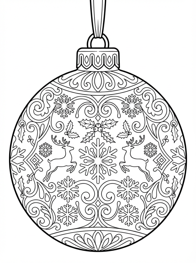 duża bombka bożonarodzeniowa do kolorowania (2)