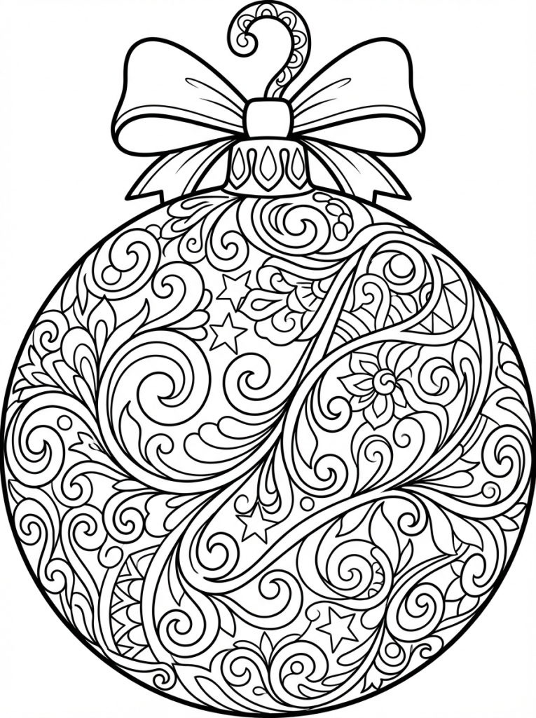 duża bombka bożonarodzeniowa do kolorowania (3)