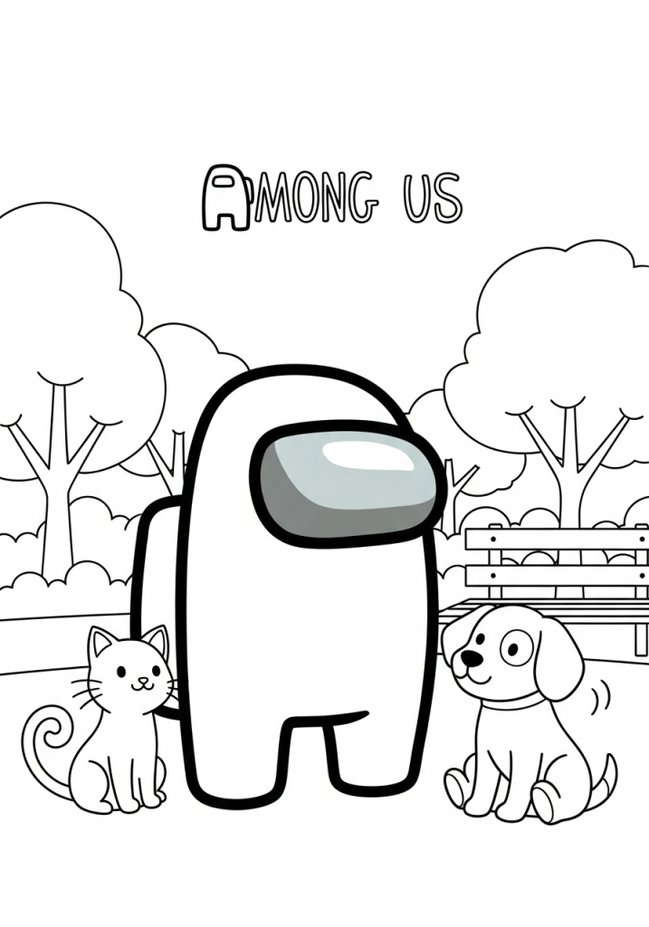 Among Us pies i kot