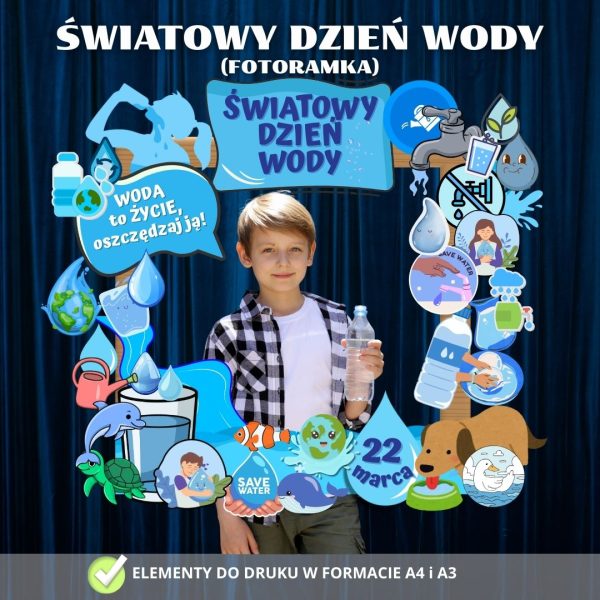 FOTORAMKA wiatowy Dzie Wody PDF Do Druku 2026 FOTORAMKA wiatowy Dzie Wody PDF Do Druku 2026