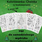 kolorowanka-choinka-z-kodowaniem-5-sztuk-a4