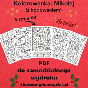 kolorowanka-mikolaj-z-kodowaniem-5-sztuk-a4