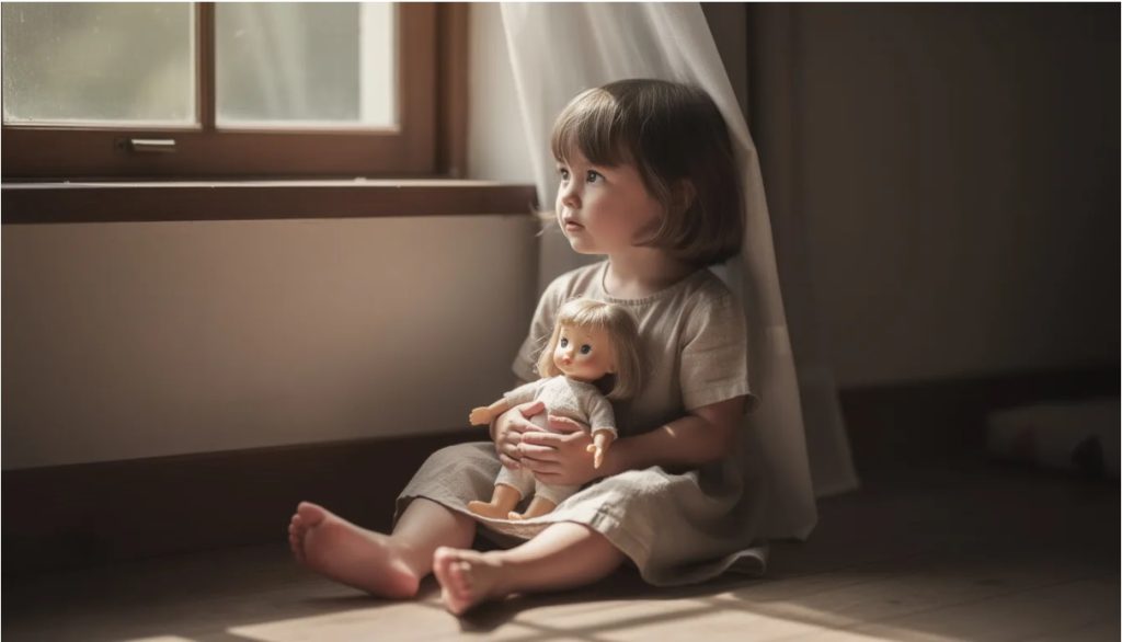 Niewidoma dziewczynka