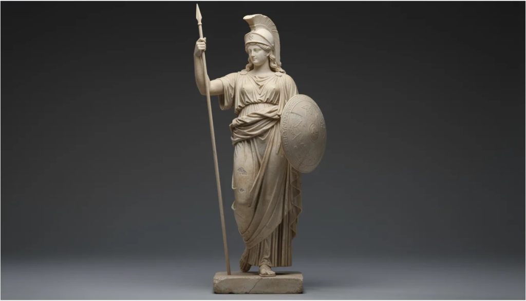 Starożytny grecki posąg Ateny