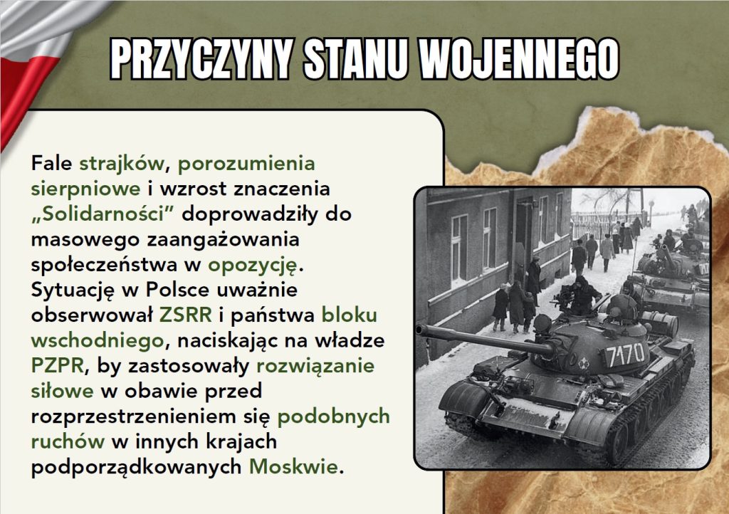 Stan wojenny w Polsce - gazetka szkolna - 2026