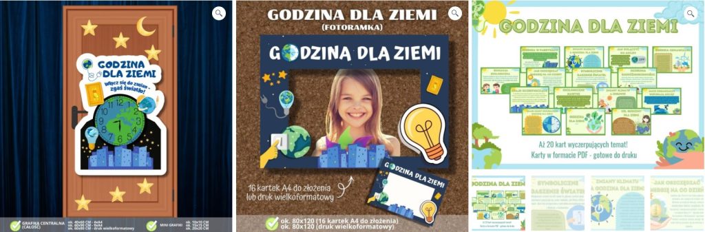 Godzina dla Ziemi - dekoracje i gazetki PDF