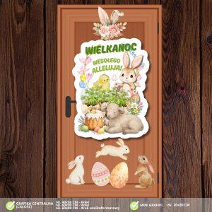 Wielkanocna Magia - dekoracja na drzwi (2)